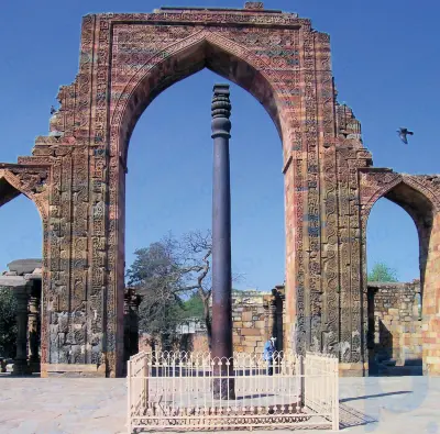 Iron Pillar of Delhi: pillar, Delhi, India