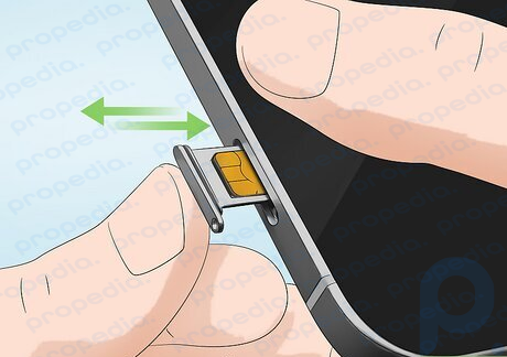 Step 6 Remove and reinsert the SIM card.
