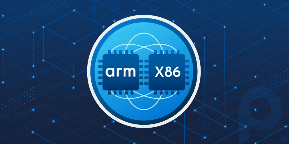 ラップトップの ARM および x86 アーキテクチャ