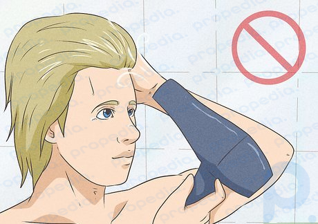 Step 5 Try to blow dry your hair less.