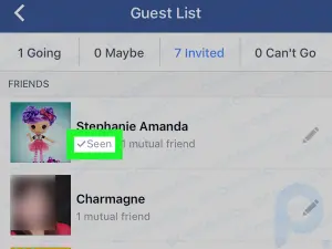 誰かが iPhone または iPad であなたの Facebook イベント招待状を見たかどうかを確認する方法
