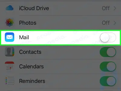 Cómo desactivar el correo de iCloud en un iPhone