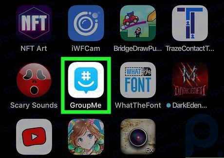 ステップ 1 iPhone または iPad で GroupMe を開きます。