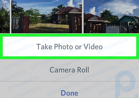 ステップ 6 「写真またはビデオを撮る」をタップします。