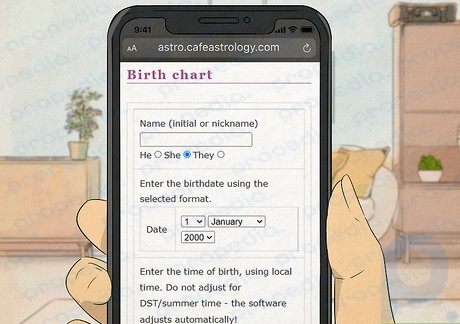 Doğum tarihinizi ve saatinizi çevrimiçi bir hesap makinesine veya tabloya girin.
