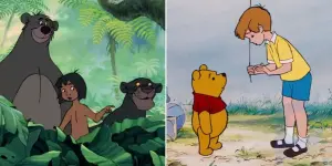 Des scènes absolument identiques ont été découvertes dans de vieux dessins animés Disney sur Winnie l'ourson et Mowgli
