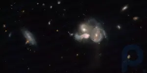 Le télescope Hubble a découvert trois galaxies sur le point d'entrer en collision