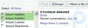 Kontakte in Gmail zusammenführen