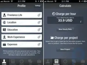 MyPrice ist eine Anwendung für Freiberufler, die Ihnen bei der Berechnung der Arbeitskosten auf dem iPhone hilft