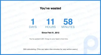 Découvrez combien de temps vous avez passé sur Facebook*