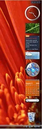 Barra lateral do Vista de Thoosje - barra lateral para Windows XP