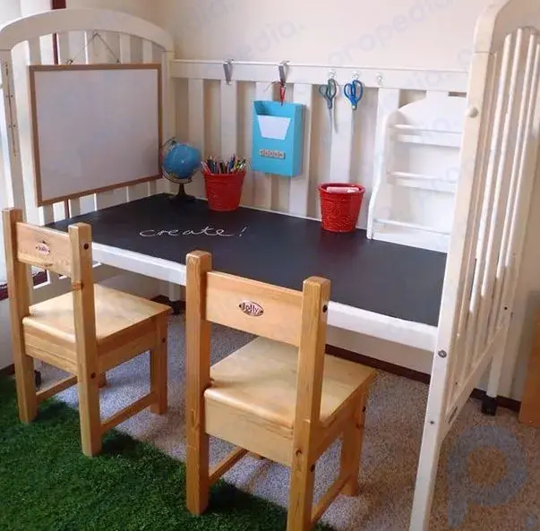 recycle-old-cot-into-a-craft-or-work-spot-for-your-kids