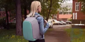 Bobby Compact is a compact version of the popular “anti-theft” Bobby backpack