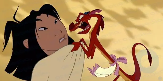 Cartoons about dragons: Mulan