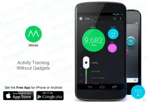 Android uchun Moves ilovasi qadamlarni hisoblash uchun chiqarildi