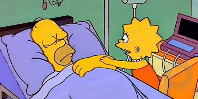 Extrait de la série animée « Les Simpsons »