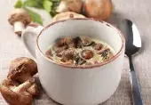 ハニーマッシュルームのキノコスープ：レシピ