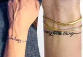 Tendencia a destacar: “pulseras de tatuajes” que reemplazan a las joyas reales