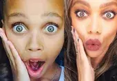 A 10-year-old model who looks like Tyra Banks “blew up” Instagram (an extremist organization banned in Russia)