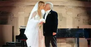 The most secret wedding of the year: 81-year-old billionaire groom, 47-year-old ophthalmologist bride, Elton John at the piano