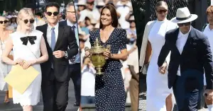 Statham kam mit seiner Frau, Malek mit seiner Geliebten, und der einsame Cruise warf einen Blick auf Middleton: Stars auf der Wimbledon-Tribüne