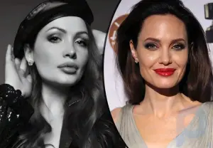 Uno a uno: en una nueva foto en Instagram (una organización extremista prohibida en Rusia), Bagaudinova fue confundida con Jolie