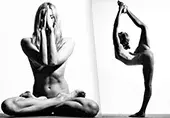 Runter mit der Kleidung! Ein Instagram-Star (eine in Russland verbotene extremistische Organisation) macht Nackt-Yoga