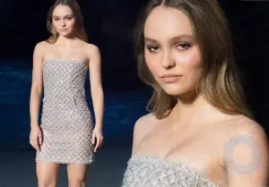 Lily-Rose Depp boldly showed off her plump legs in a minidress, but she was advised to cover up