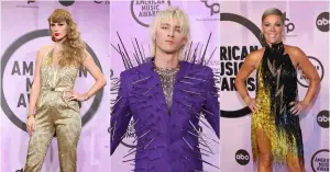 O namorado de Megan Fox estava coberto de espinhos, e Pink mostrou ao marido e aos filhos: o American Music Awards morreu em Los Angeles