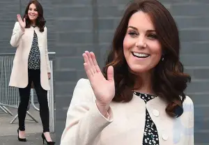 Kate Middleton came to her last event before her maternity leave wearing jeans that resembled lounge leggings
