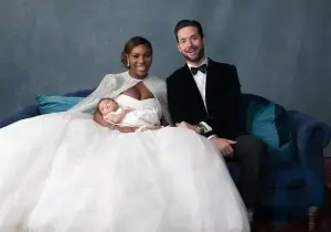 As primeiras fotos do casamento de Serena Williams apareceram na internet