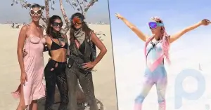 Kaia Gerber a fêté son anniversaire avec sa mère, et Daria Konovalova a dansé à moitié nue : ce qu'il y a de mémorable dans le festival Burning Man