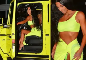 Para silenciar el escándalo, Kanye West le regaló a Kim Kardashian un auto del color de su ropa interior