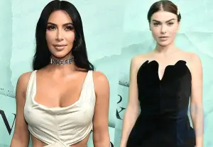 Elena Temnikova competed with Kim Kardashian by wearing a tight dress to the Tiffany party