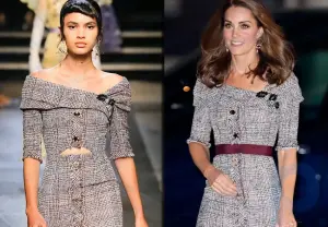 Kate Middleton trug ein gewagtes Kleid mit einem Ausschnitt am Bauch, bedeckte ihren nackten Körper jedoch mit einem Gürtel