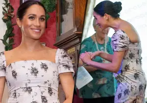 A too-tight dress put pressure on pregnant Meghan Markle's stomach and chest