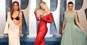 Wilde showed off her underwear, Hadid showed off her thin waist, Kerr showed off her ideal husband: after the Oscars, the stars lit up the Vanity Fair party