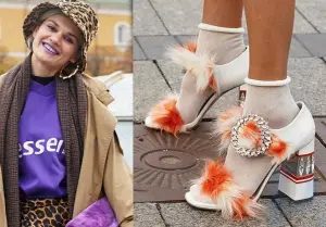 Feathers on shoes, shoes on tights: Moscow fashion designers have harnessed the hottest trends of the season