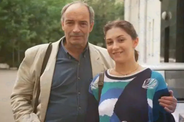 Valentin Gaft com sua filha Olga