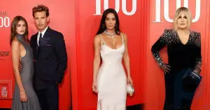 “Stifler’s Mom” in daring Balmain, Gerber with a bare back, Kim with a shell bag: stars at the Time100 Gala