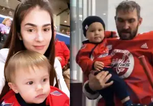 “Primer juego”: Shubskaya llevó a su hijo de un año a un partido de hockey con Ovechkin