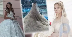 Cómo son los vestidos de novia más caros de las novias caucásicas: contratan seguridad para llevarlos