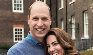 William's gift? In honor of her wedding anniversary, Kate Middleton showed off a new £9,000 necklace