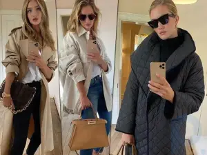 What the most fashionable wardrobe of this autumn-winter season consists of: Rosie Huntington-Whiteley shows
