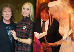 Vladimir Kuzmin zeigte Bilder von seiner Hochzeit mit seiner Frau, zu der er erst kürzlich von seiner jungen Geliebten zurückgekehrt war