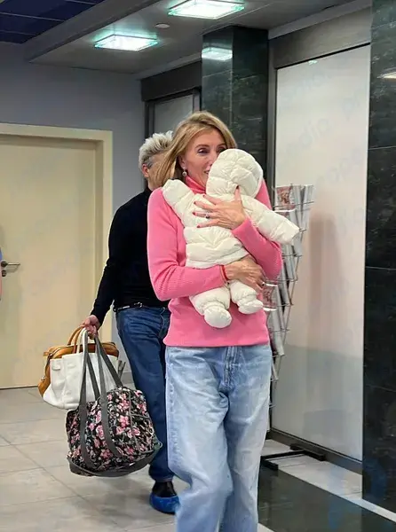 Svetlana Bondarchuk with her son