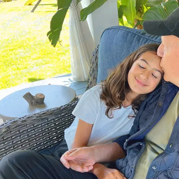 Bruce Willis with his daughter