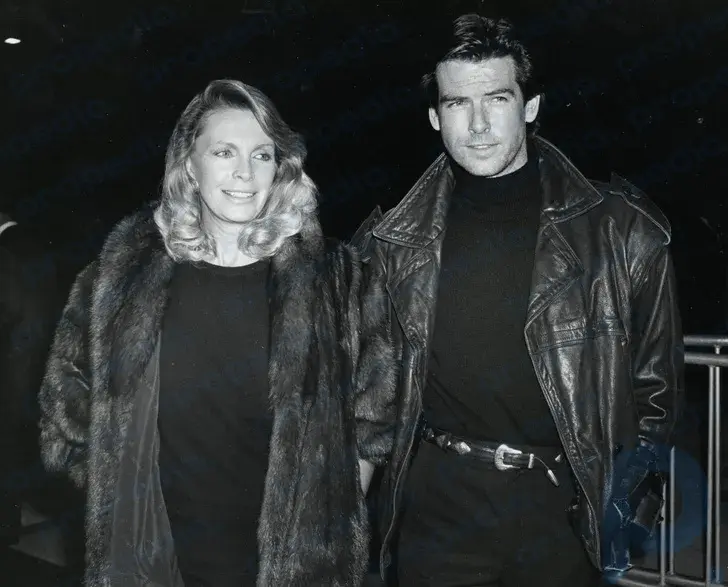 Cassandra Harris and Pierce Brosnan