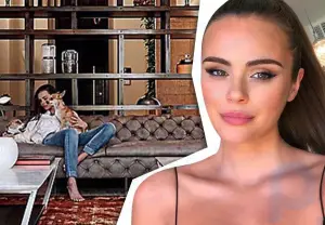 Ksenia Deli showed off the luxurious mansion in which she lives with her billionaire husband