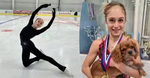 Kaçıştan iki gün sonra artistik patinajcı Alina Gorbaçova buza çıktı - antrenmandan video